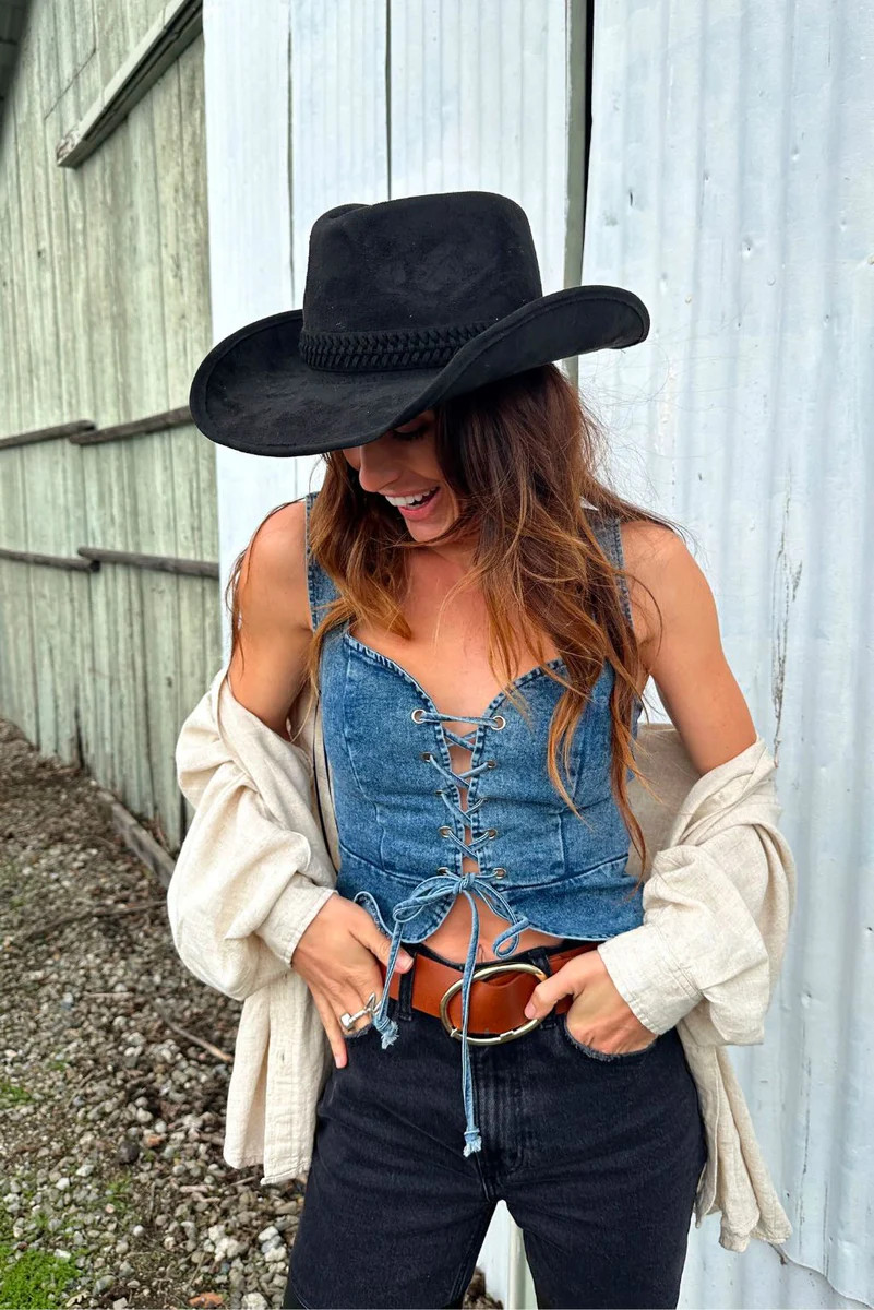 Spears Denim Bustier | 12th Tribe