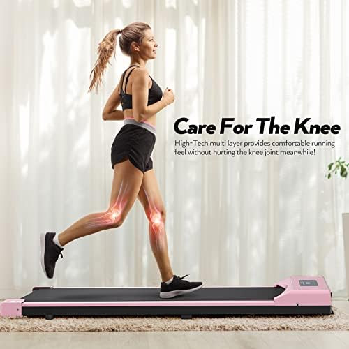 Under Desk Treadmill, 2.5HP Treadmills Portable Electric Quiet Walking Treadmill Under Desk for Home | Amazon (US)