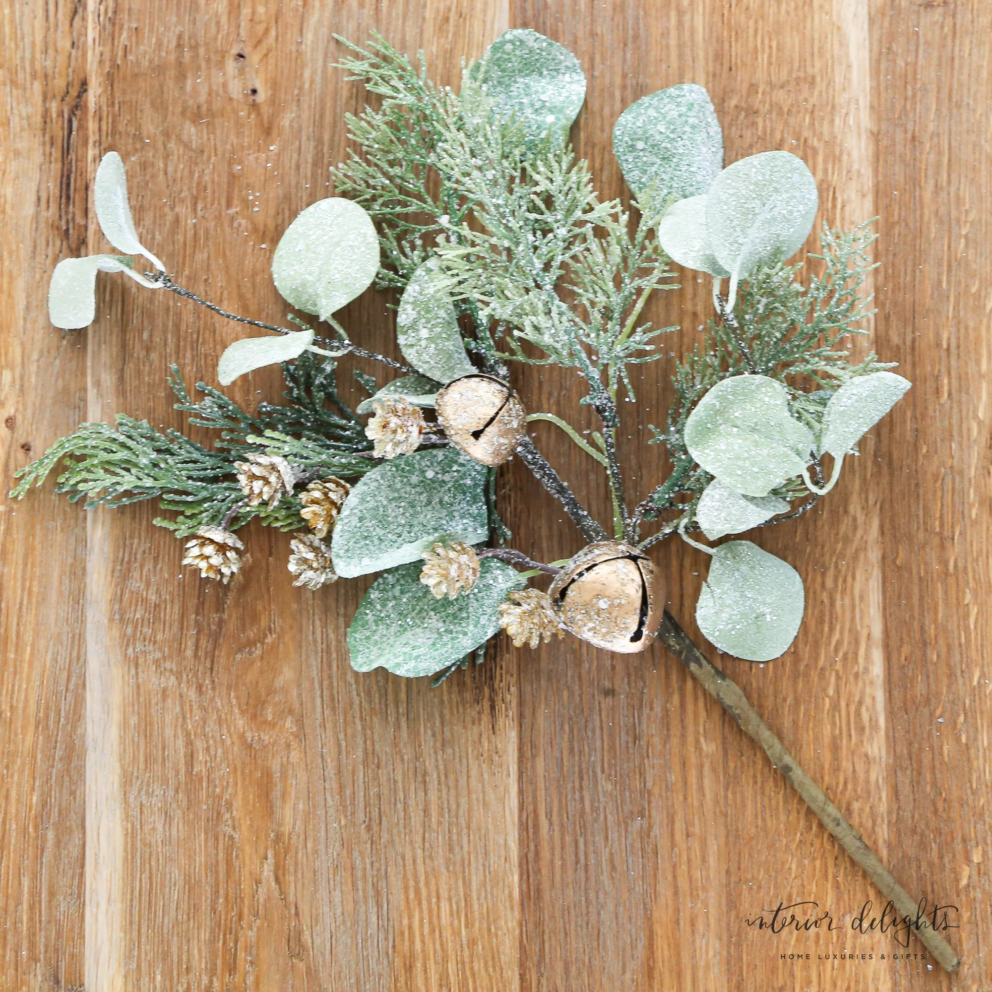 Golden Bell Eucalyptus Pick 15" | Interior Delights