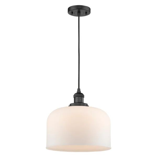 Innovations Lighting X-Large Bell 1 Light Adjustable Cord Mini Pendant - matte white cased - matt... | Bed Bath & Beyond