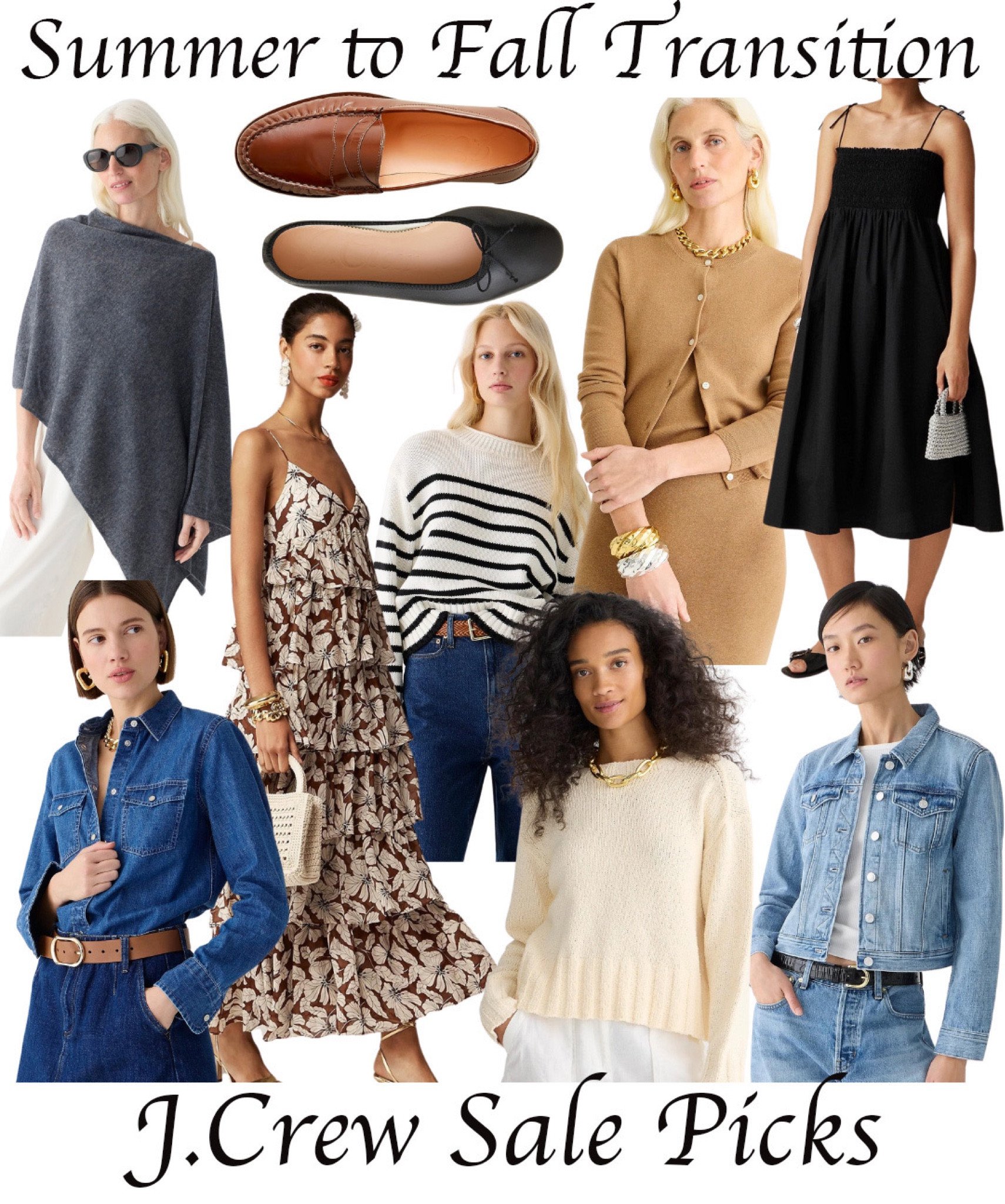 Summer to Fall transitional pieces we love! On sale right now with J. Creww

#LTKSeasonal #LTKSaleAlert