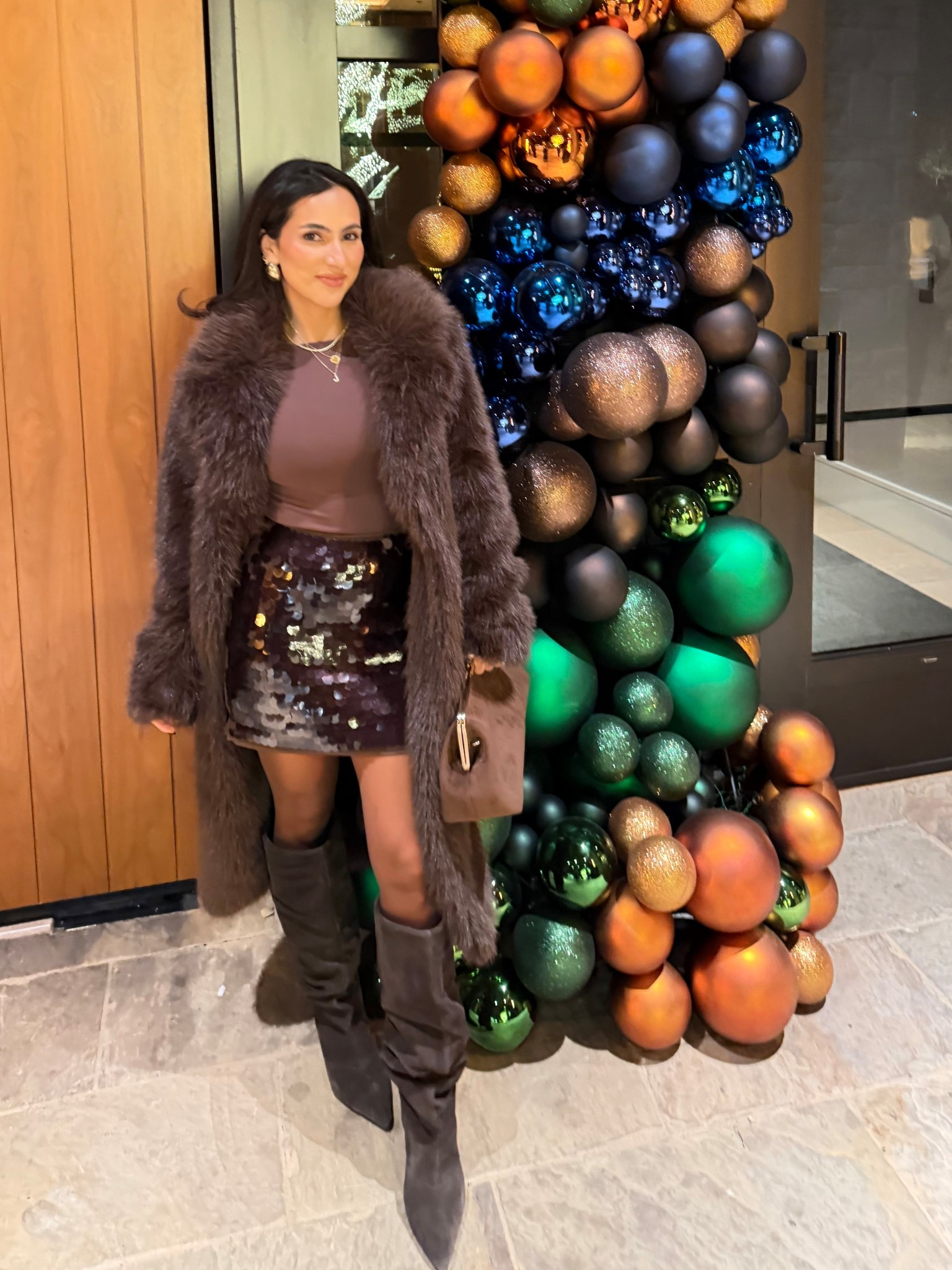 Birthday outfit top size small; skirt size XS cost small #holidaystyle 

Holiday style, petite style, faux fur, chocolate brown 

#LTKPetite #LTKFindsUnder50 #LTKHoliday