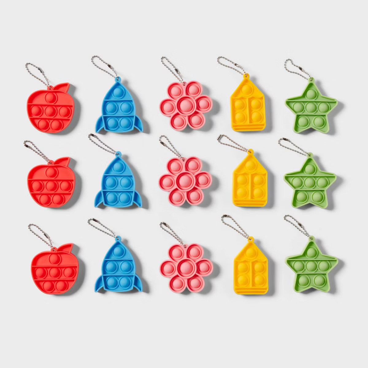 15ct Bubble Pop Keychain Classroom Party Favor - Spritz™ | Target