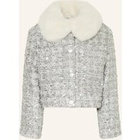 Billieblush Kastenjacke Mit Pailletten Und Kunstfell silber | Breuninger (DACH)