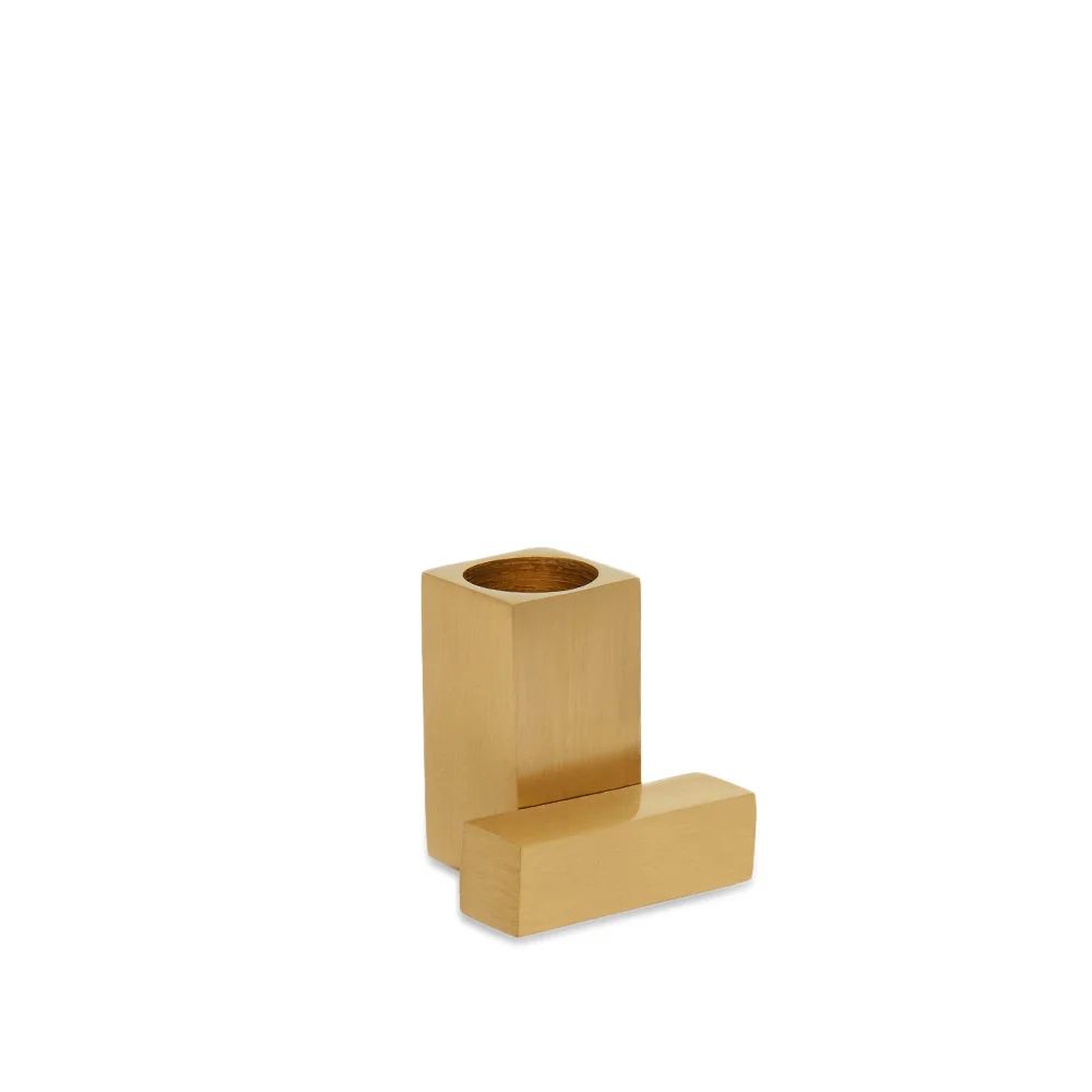 OYOY Square Solid Brass Candleholder | End Clothing (US & RoW)