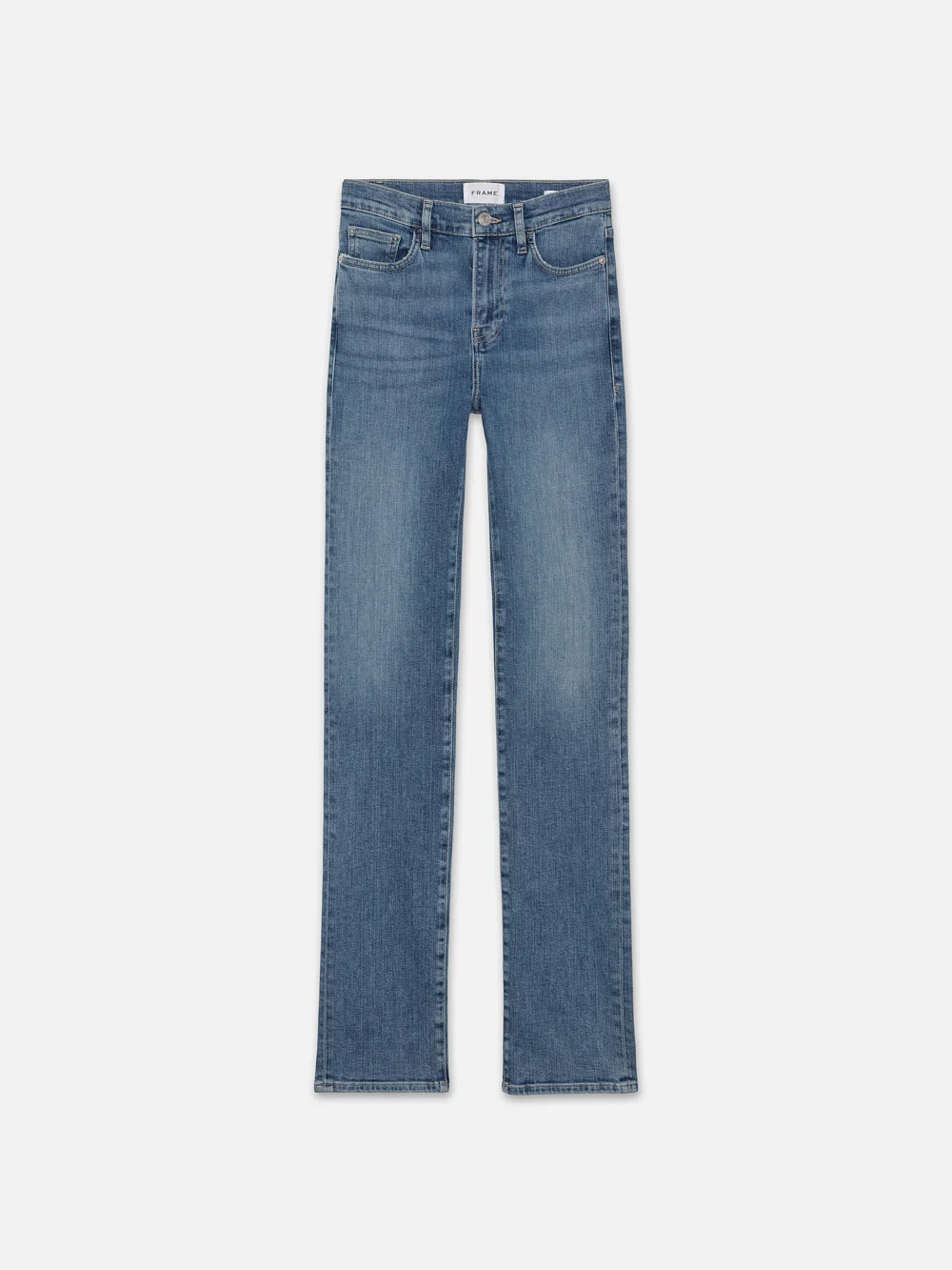 Le High Straight Long -- Daphne Blue | Frame Denim
