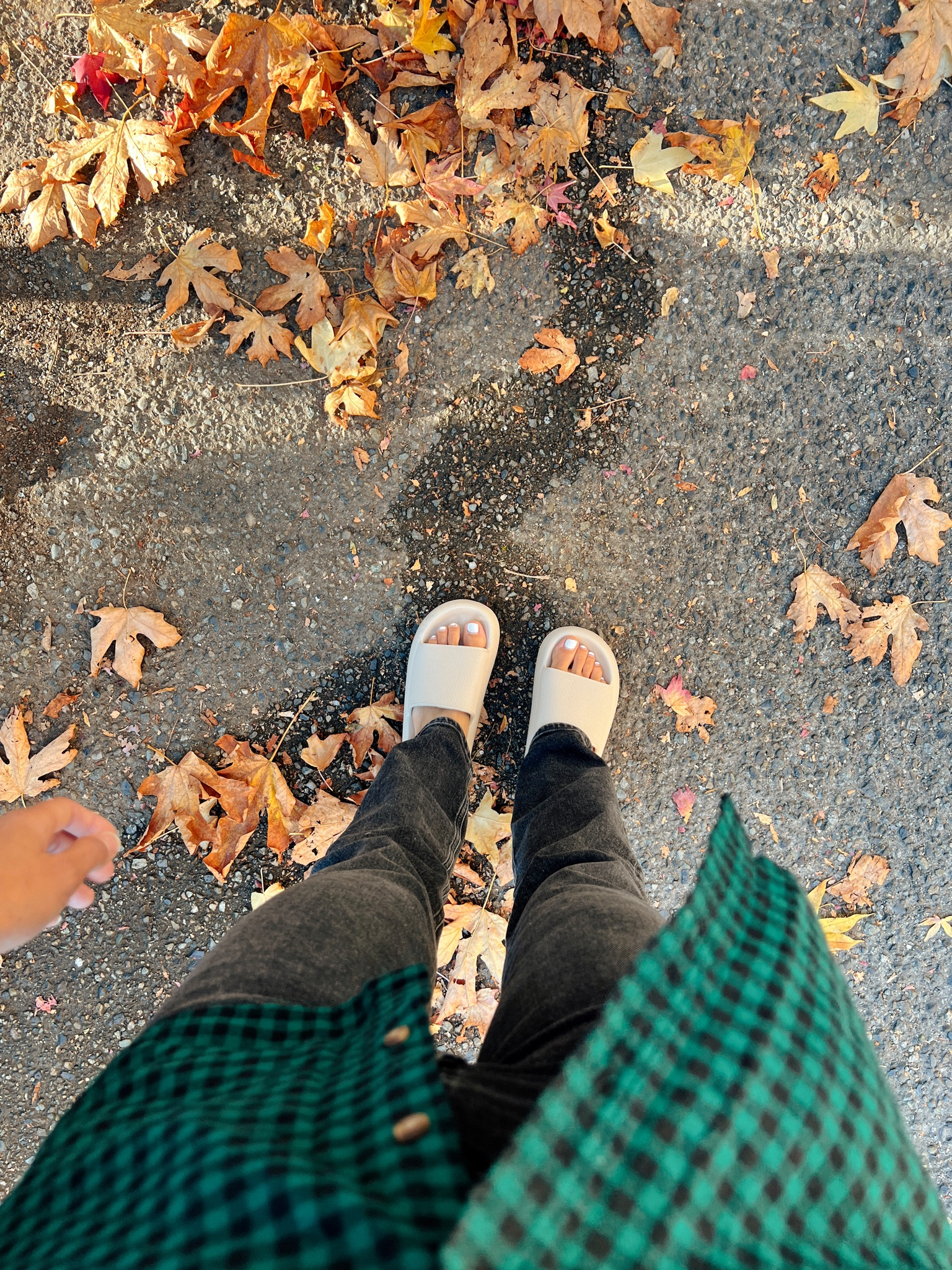 My favorite slides for early fall! Flannel is old Target but found a couple very similar ones from there and actually love the bigger blocks on them! #fall #falloutfits #flannel #fallflannels #fallootd #slides #amazon #amazonfinds #blackstraightjeans #target #sale

#LTKSeasonal #LTKshoecrush #LTKsalealert