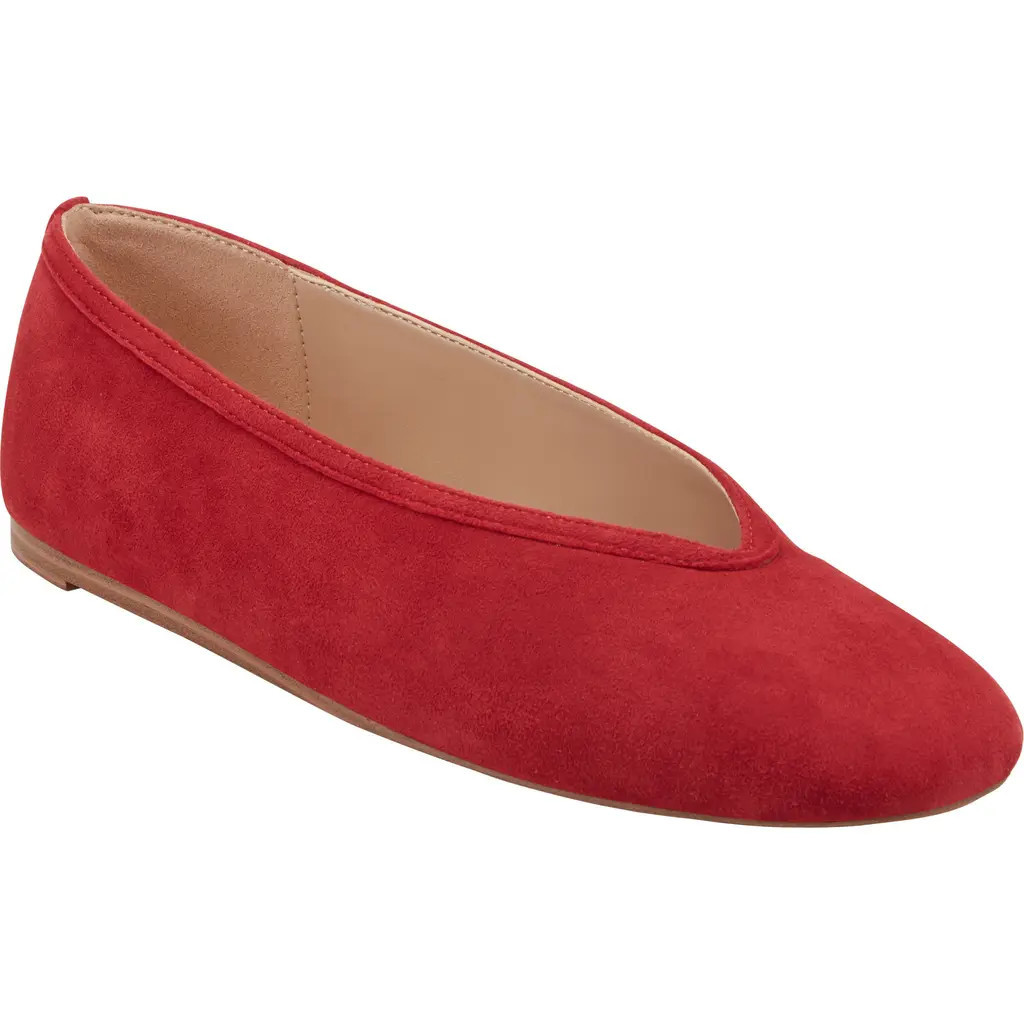 Marc Fisher LTD Gradi Flat in Medium Red at Nordstrom, Size 9.5 | Nordstrom