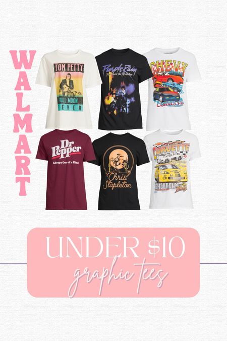 New graphic tees at Walmart for under $10!