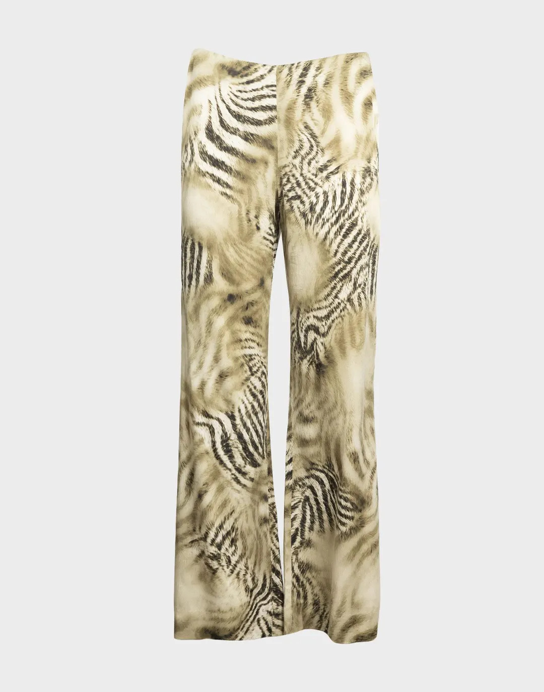 Roberto Cavalli - Animal Print Satin Trousers - Etsy | Etsy (US)