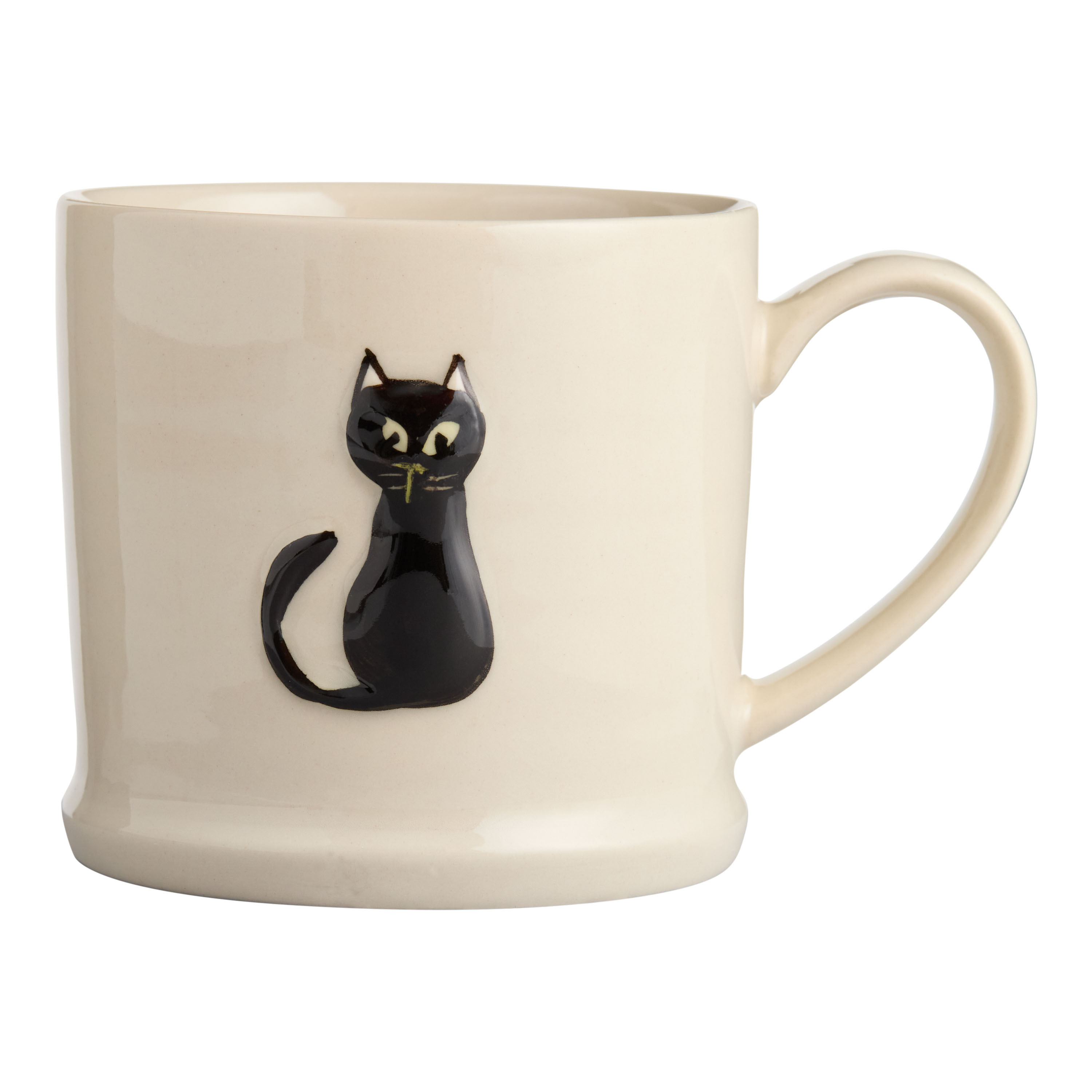 Cream Halloween Icon Hand Painted Ceramic Mug | World Market