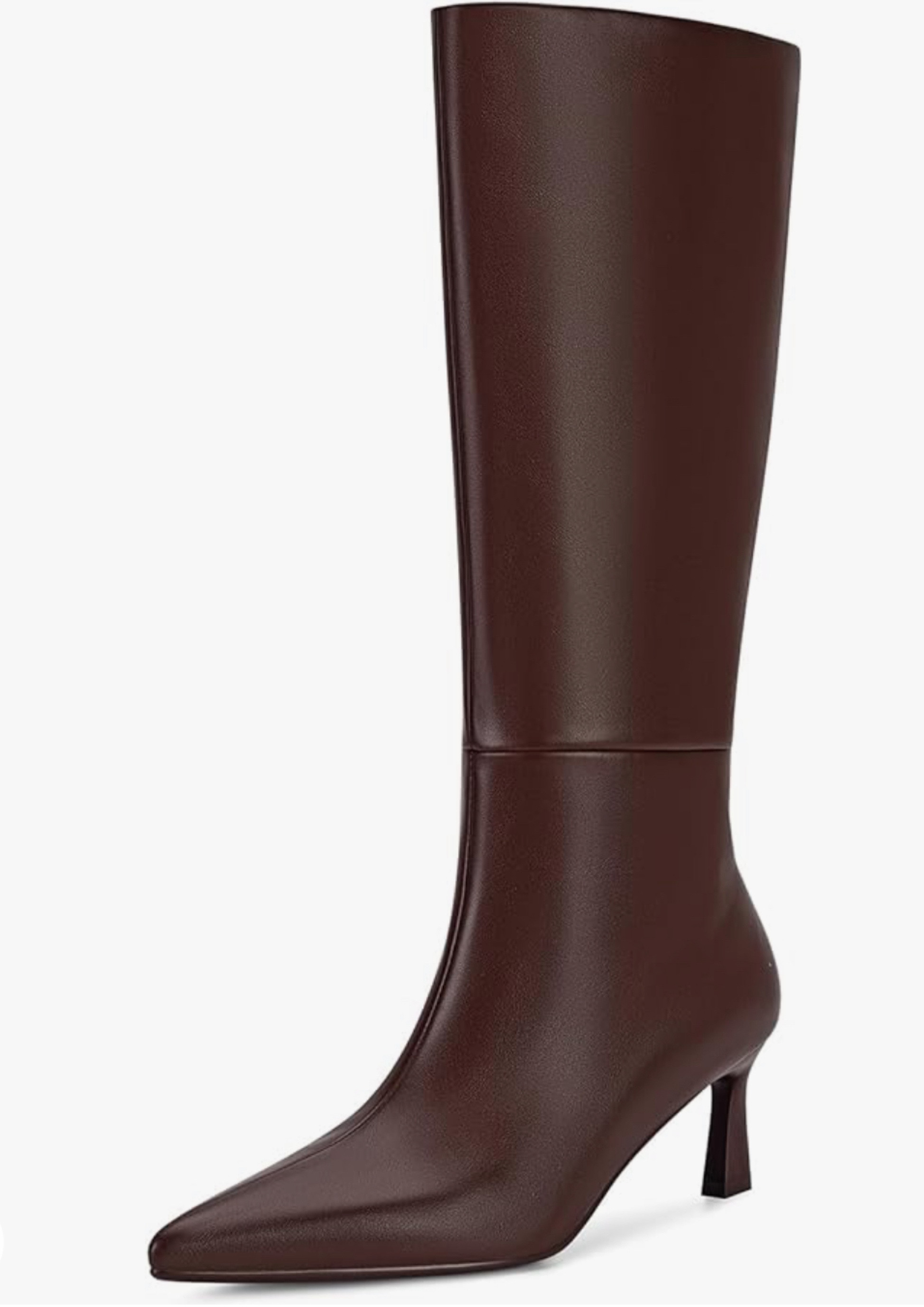 THE perfect knee high brown boot 🤎 Wide calve approved too! 

I wear women’s 6.5/7, and I ordered at 7

#brownboots #kneehighboots #brownkittenheels #brownkneehighkittenheelboots #fashion 

#LTKstyletip