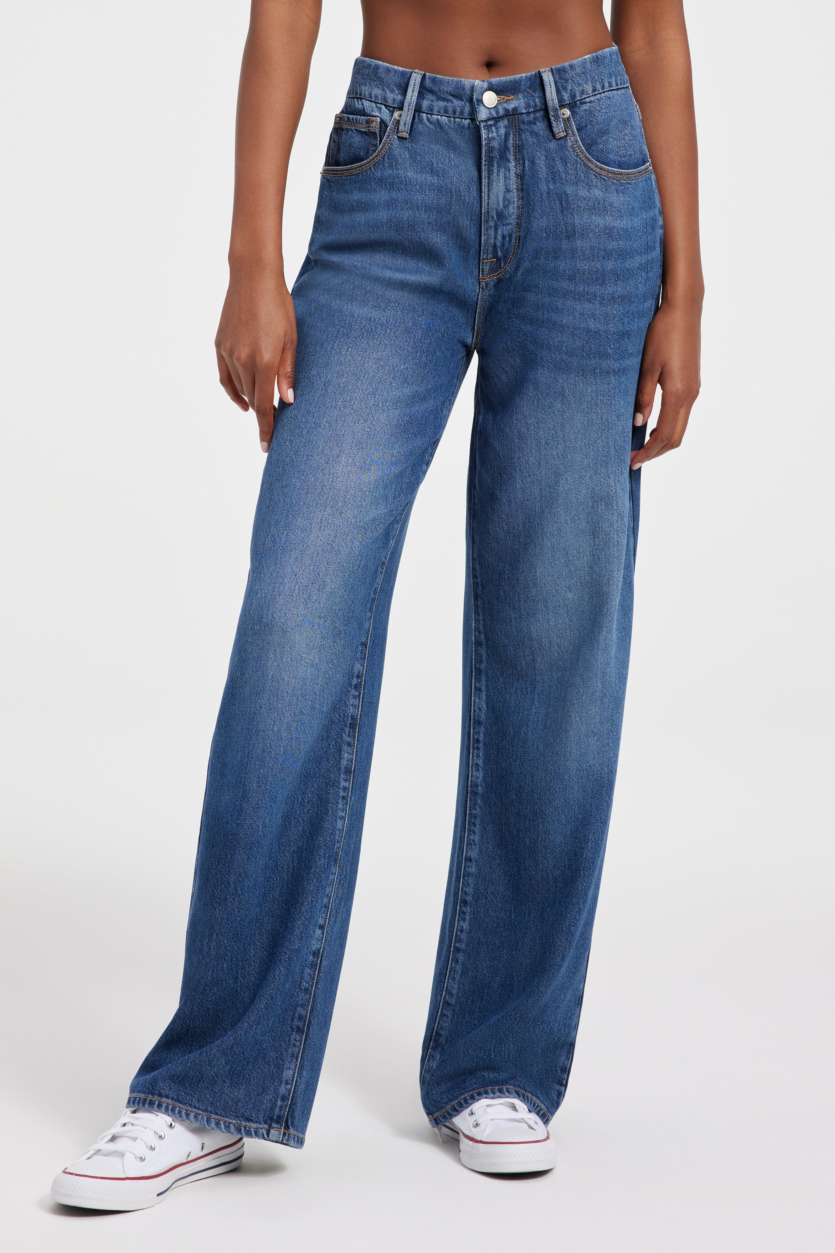 GOOD '90s WEIGHTLESS JEANS | INDIGO395 | Good American