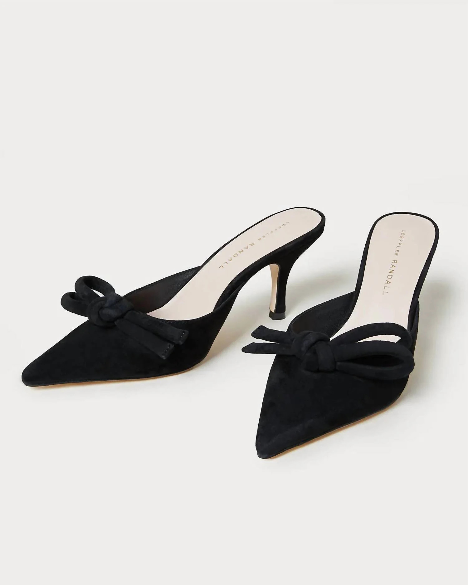 Women's Amyra Bow Kitten Mule In Black | Shop Simon