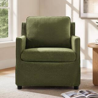 Daro 31.5 in.W Green Fabric Accent Chair with Arms,Fixed Silhouette Arm Chair for Living Room,Bed Room | The Home Depot