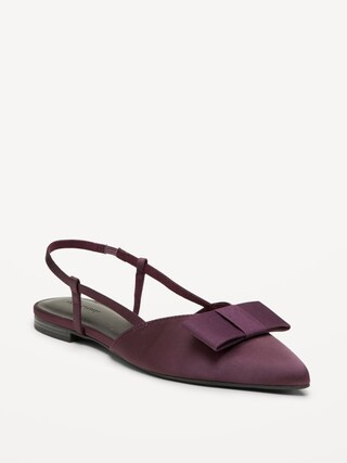 Bow Slingback Flats for Women | Old Navy (US)