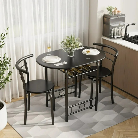Mainstays 5 Piece Mission Counter Height Dining Set, Solid Wood, Cherry Color for Indoor | Walmart (US)
