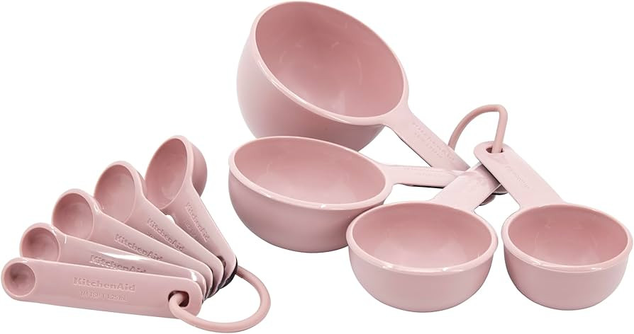 KitchenAid - Measuring Cups and Spoons Set, 9-Piece Nesting Measuring Spoons and Cups (Dried Rose... | Amazon (CA)