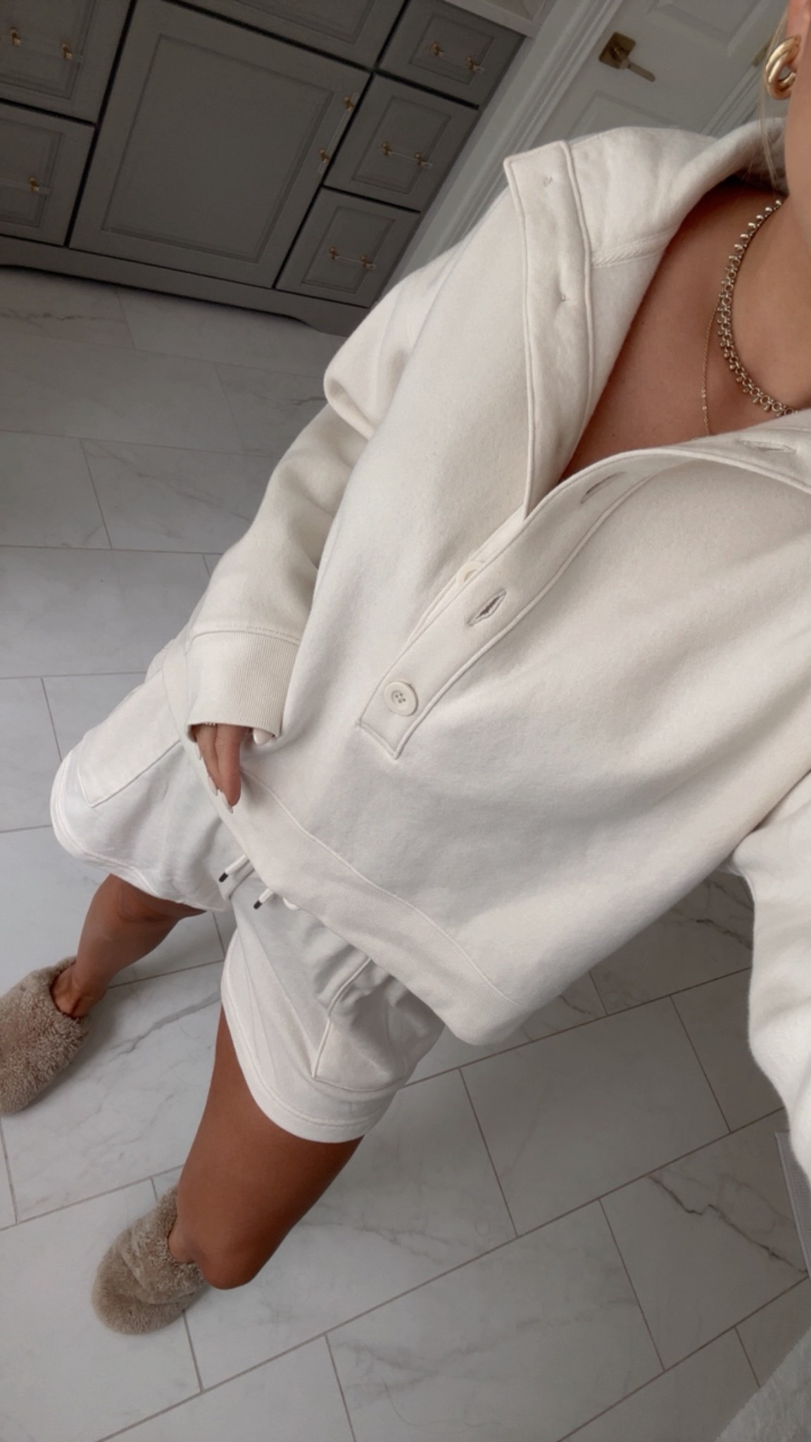 Target cozy lounge set on sale for circle week! Wearing a medium in shorts and a large in the top! I would size down in shorts and size up in top. 🤍

#LTKFindsUnder50 #LTKSaleAlert #LTKHome