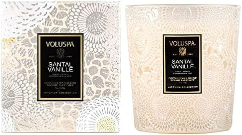 Voluspa Santal Vanille Candle | Classic Candle | 9 Oz. | 60 hr. Burn Time | Coconut Wax & All Nat... | Amazon (US)