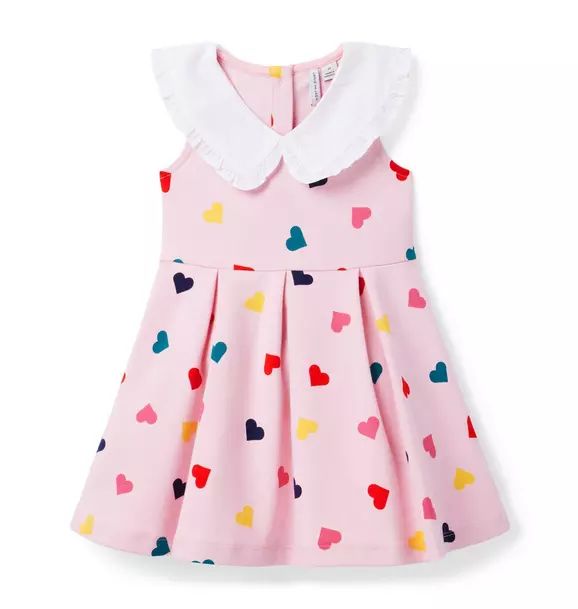 Heart Collared Ponte Dress | Janie and Jack