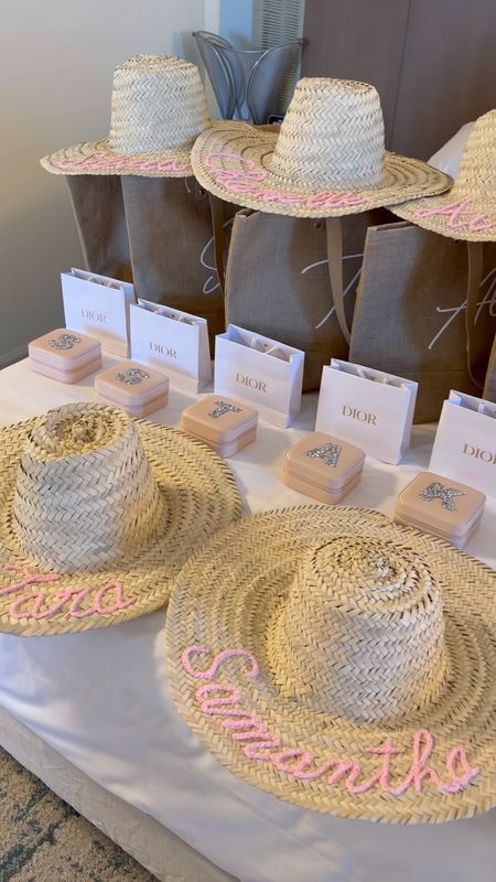 Here is what I got my bridesmaids for their gifts on the morning of my wedding:

*A custom sun hat from Etsy since I had a destination wedding.

*The Dior Lip Glow Balm. This is one of my favourite products!

*I also got them custom beach bags and travel jewelry cases 🤍

#LTKunder50 #LTKwedding #LTKtravel