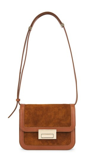 Desi Crossbody With Lock Hardware in Cacao | Revolve Clothing (Global)
