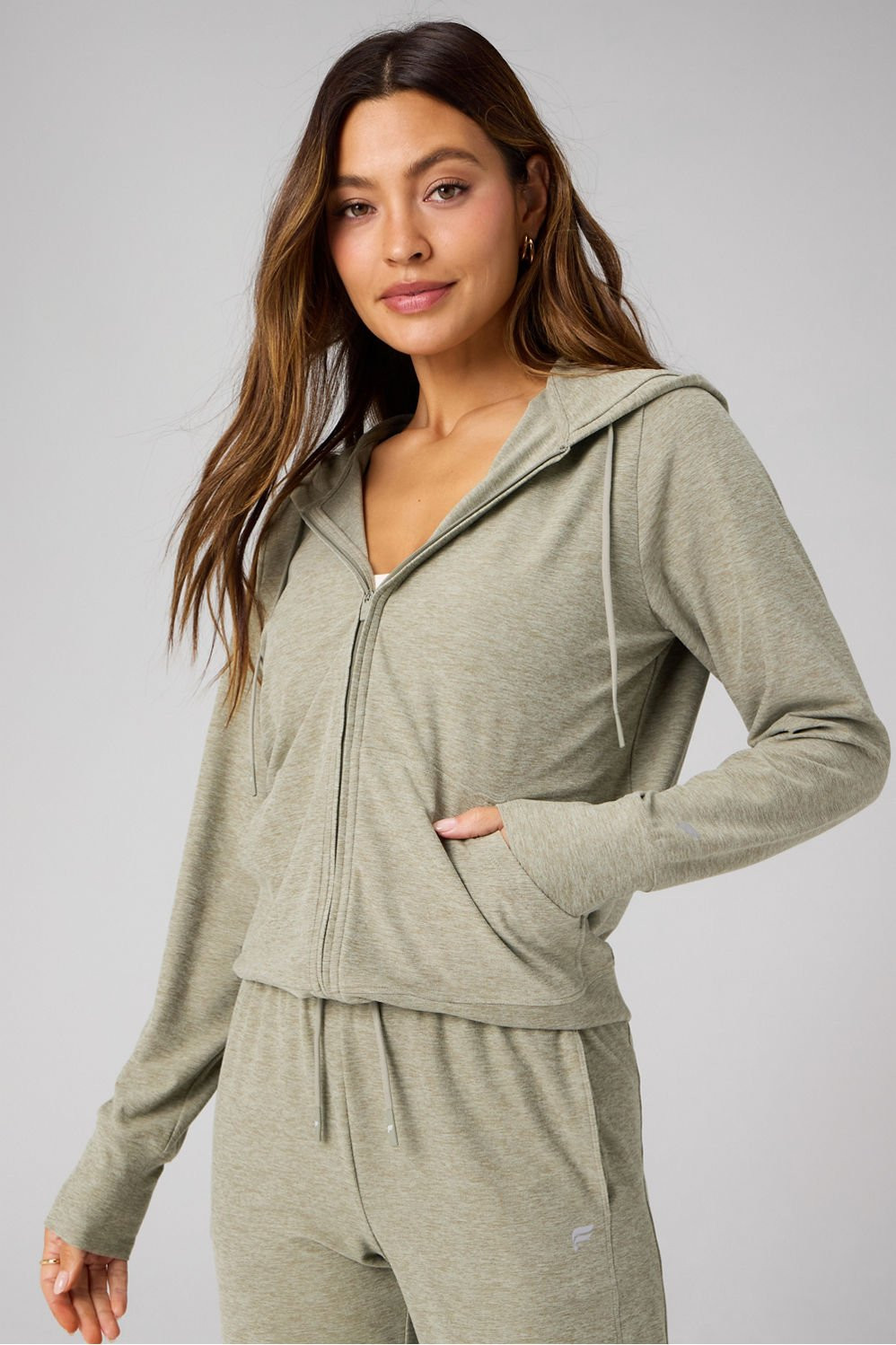 Cloud Jersey Full Zip Hoodie | Fabletics