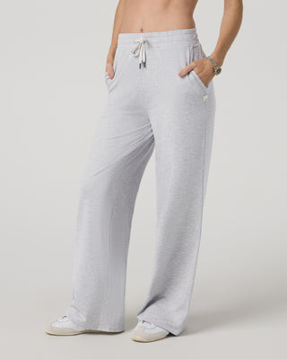 Vuori Halo Essential Wideleg - Shorts | Pale Grey Heather | XL | Vuori Clothing (US & Canada)