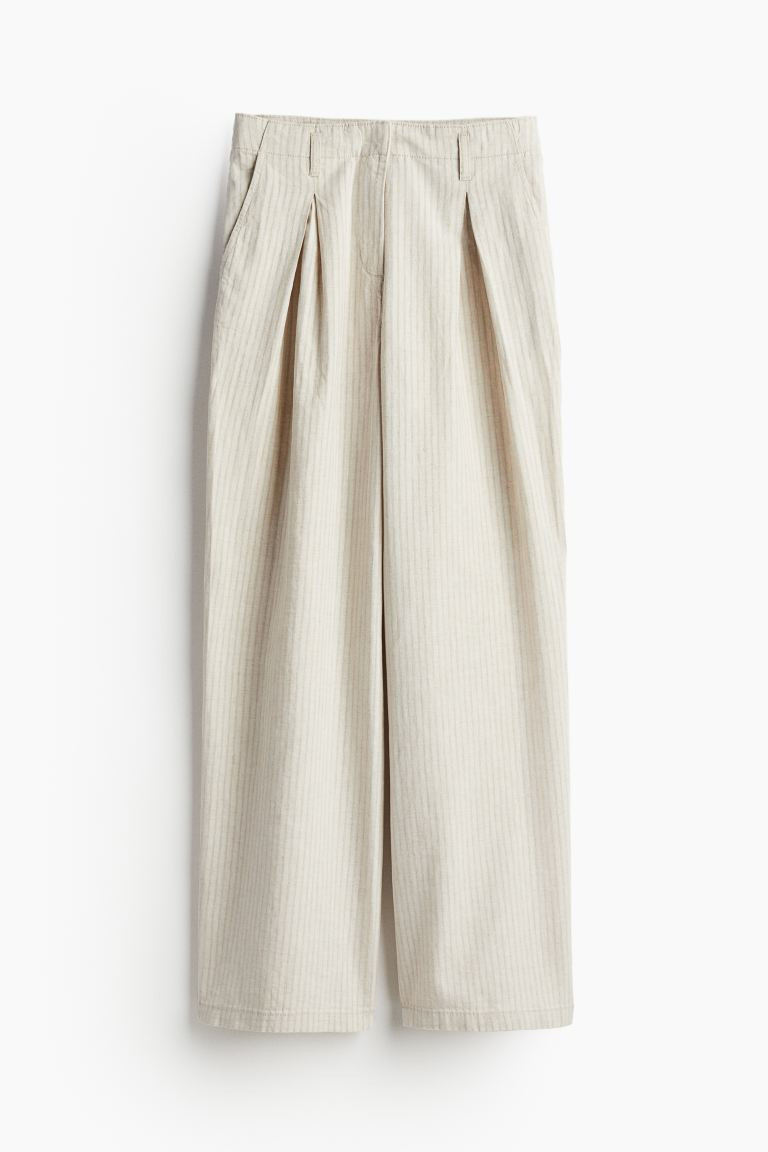 Wide-leg Linen-blend Pants | H&M (US + CA)