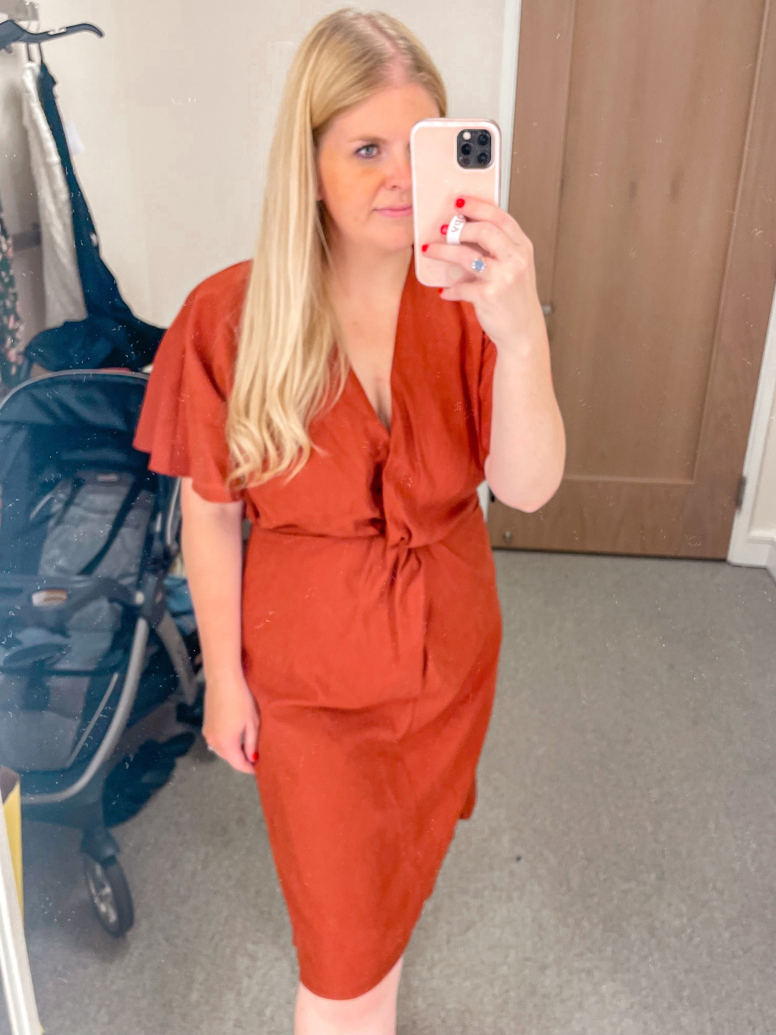 This flutter sleeve twist dress is a great color and on sale for the nordstrom anniversary sale. Size down!

#LTKxNSale #LTKFind #LTKsalealert