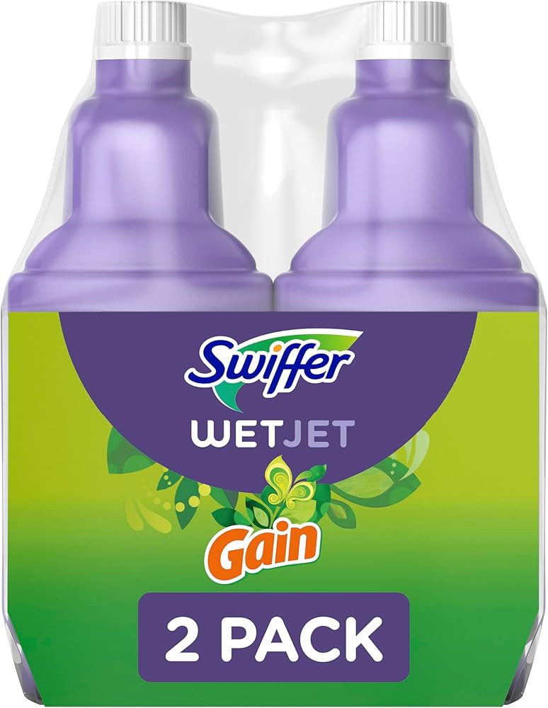 Swiffer WetJet Multi-Purpose and Hardwood Liquid Floor Cleaner Solution Refill, with Gain Scent, ... | Amazon (US)