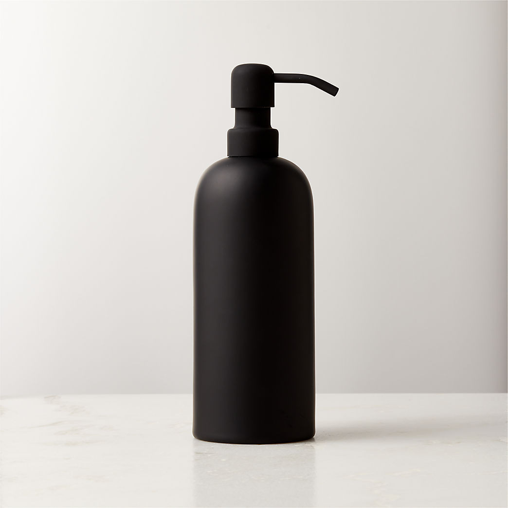 Rubber-Coated Black Wastebasket + Reviews | CB2 | CB2