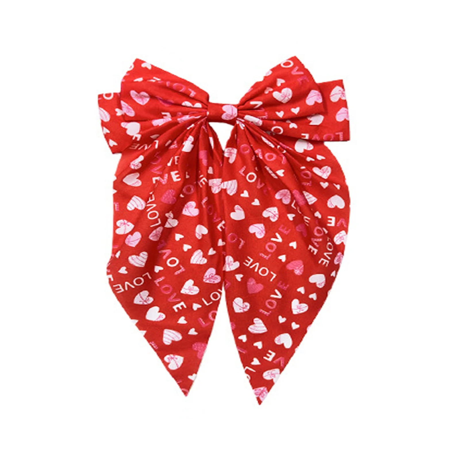 Valentine's Day Bow Hair Clip for Women, Elegant Heart-Shaped Hair Bows with Secure Spring Grip, ... | Walmart (US)