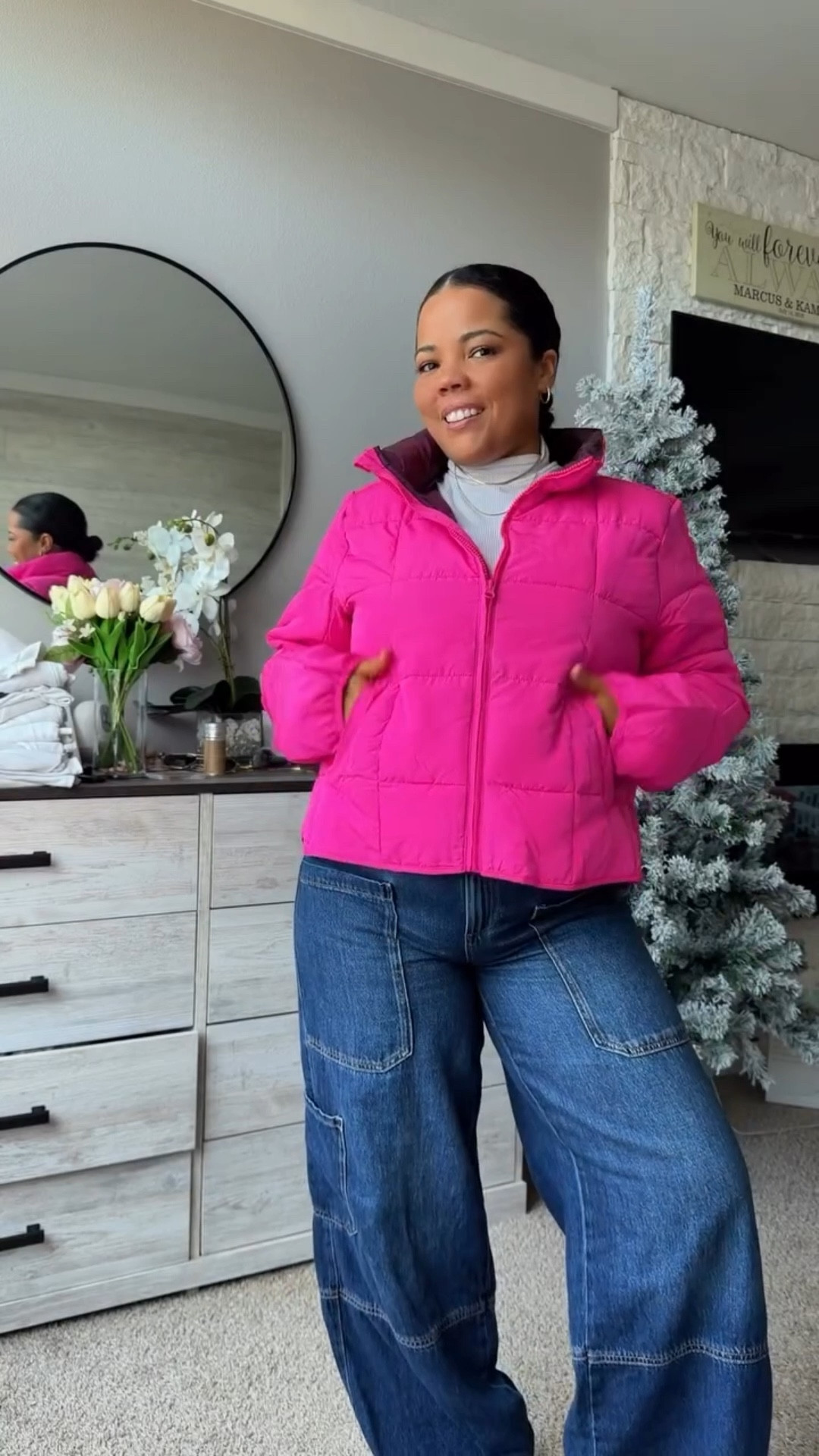 Casual winter outfit wearing the $8 @walmart puffer! 

Comment ‘Winter’ and I’ll send the outfit details to you!

@walmartcreator @nike 

#winteroutfit #casualwinteroutfit #size10 #petiteoutfits 

Casual winter outfits, winter outfit idea