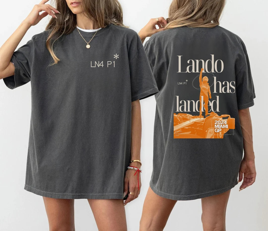 Lando Has Landed Lando Norris Wins P1 Miami Gp Tee Formula One LN4 Mclaren Maiden Podium - Etsy | Etsy (US)