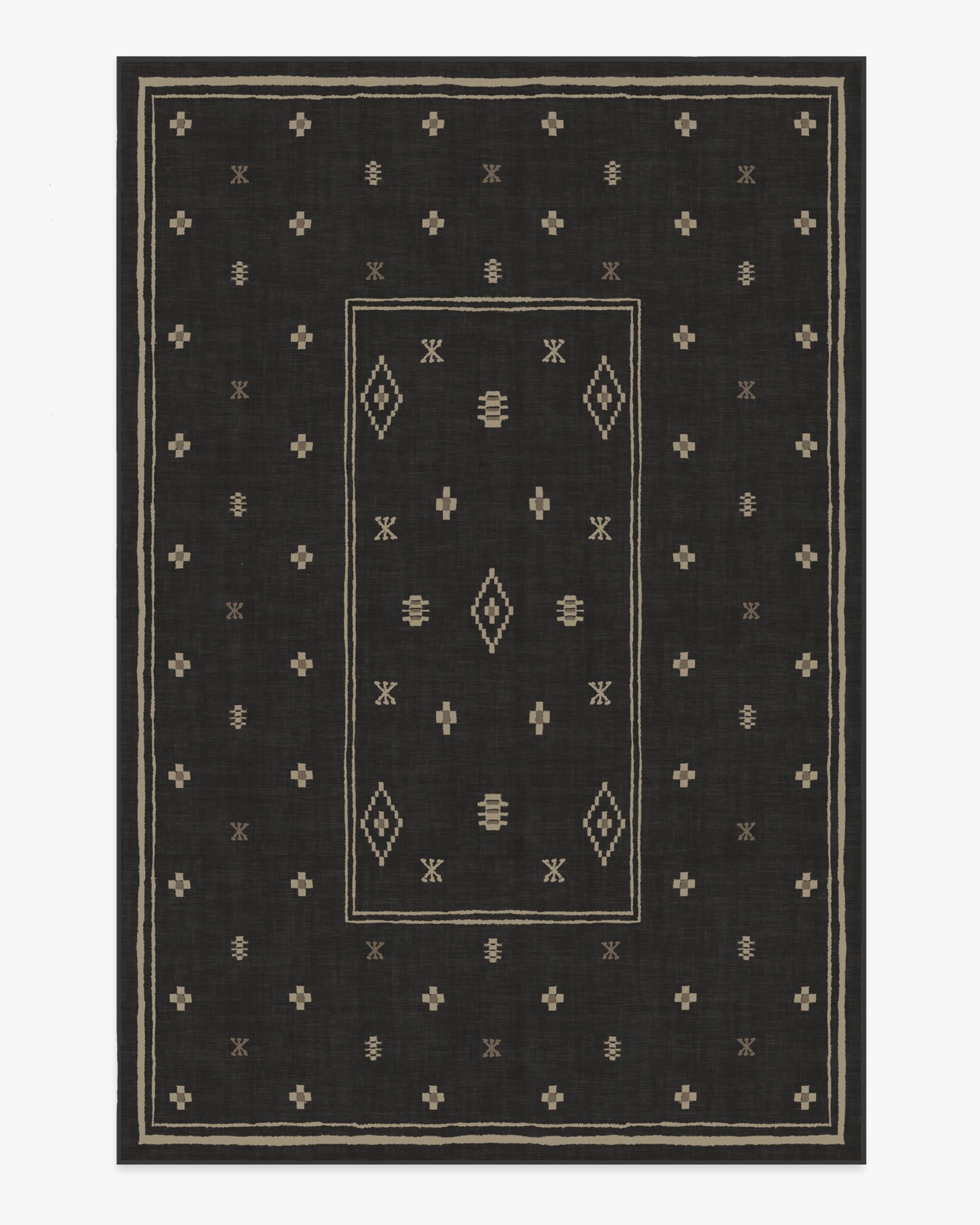 Alma Soft Black Rug | Ruggable