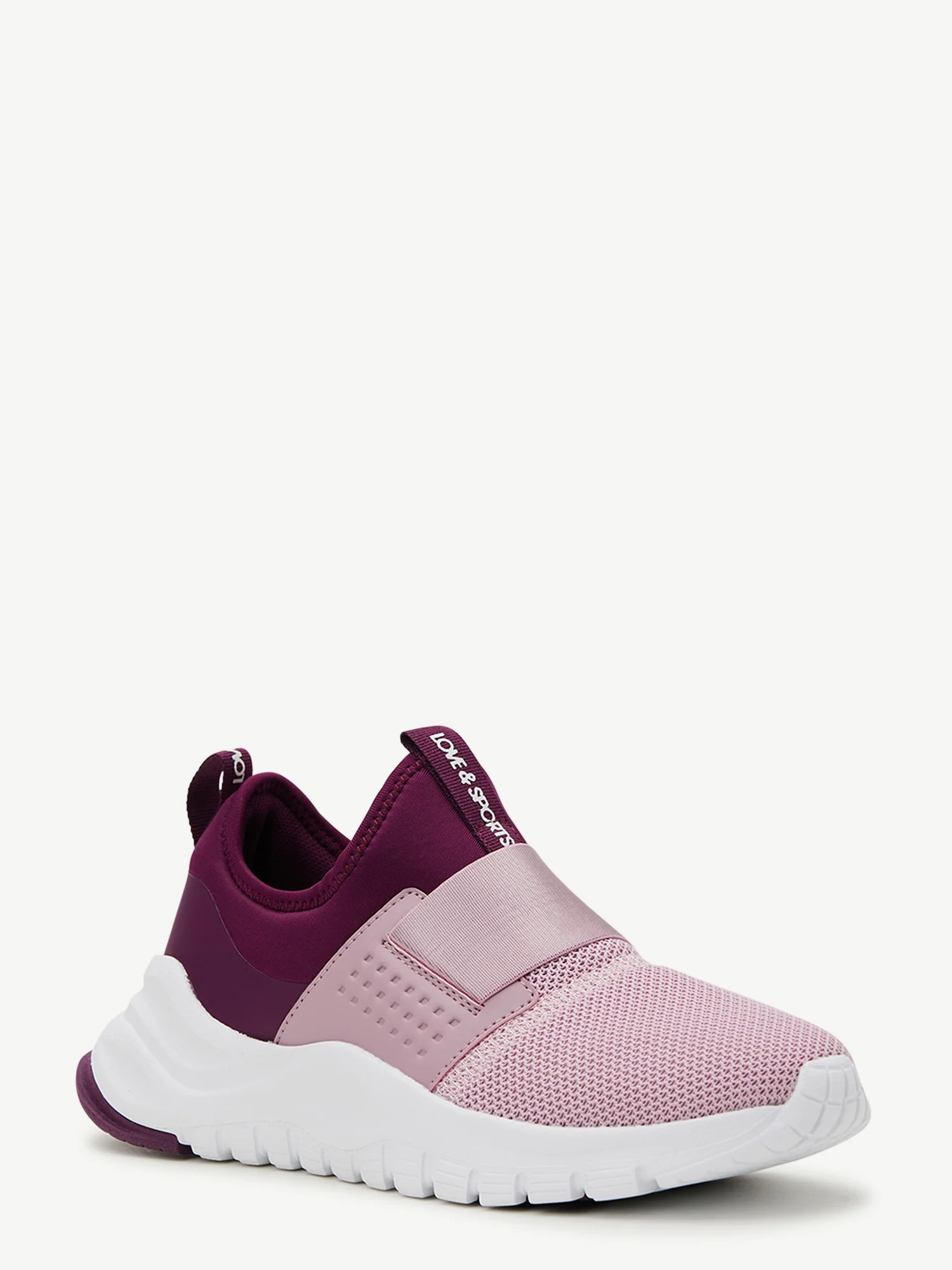 Love & Sports Women’s Slip-On Colorblocked Athletic Sneakers - Walmart.com | Walmart (US)