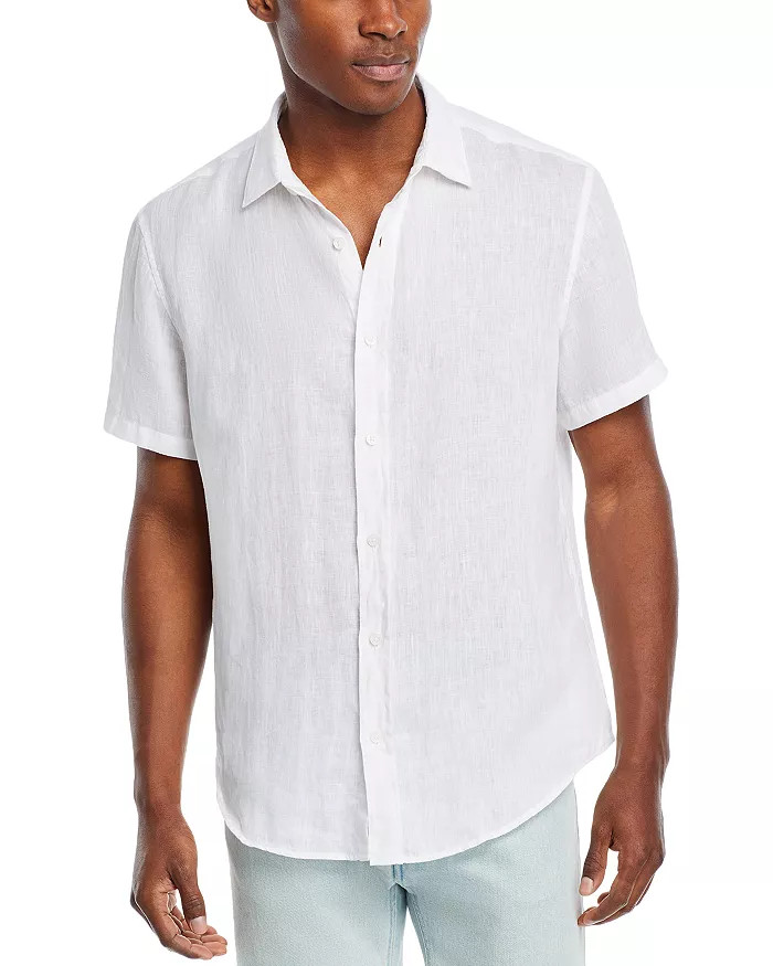 Linen Regular Fit Short Sleeve Button Down Shirt - 100% Exclusive | Bloomingdale's (US)