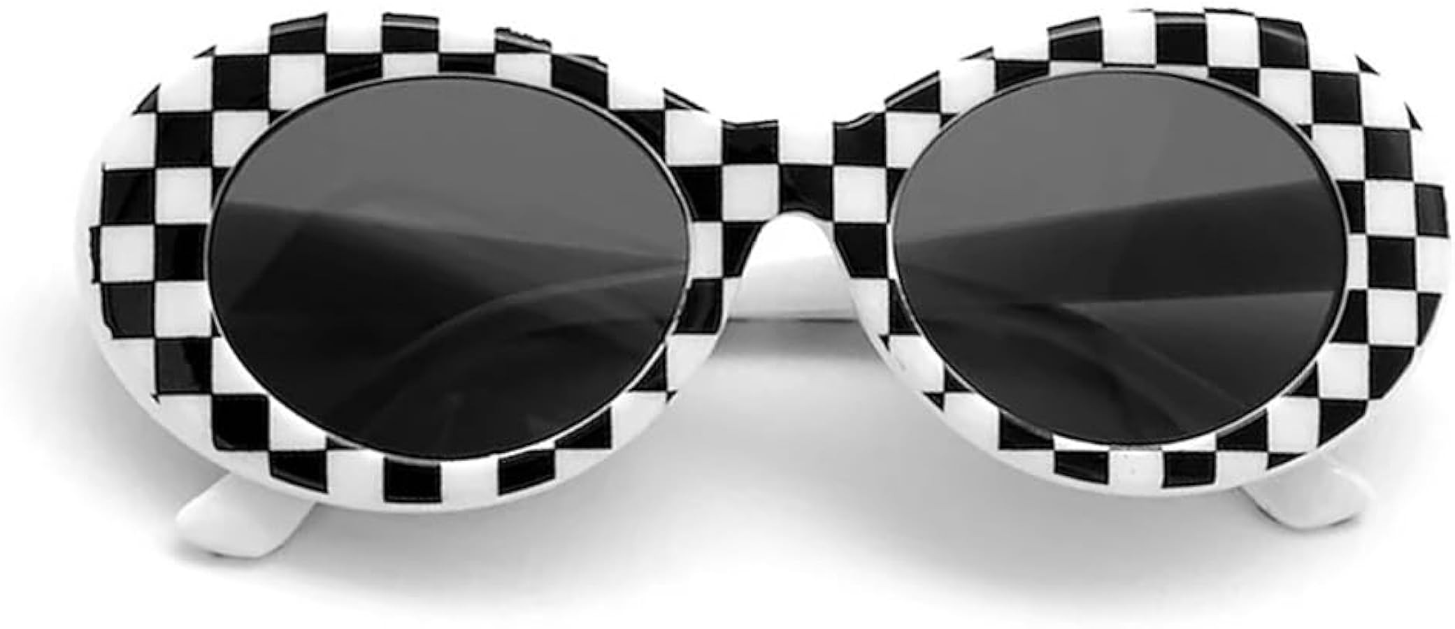 Authentic Clout Goggles Bold Oval Retro Mod Fashion Sunglasses Clout Round Lens | Amazon (US)