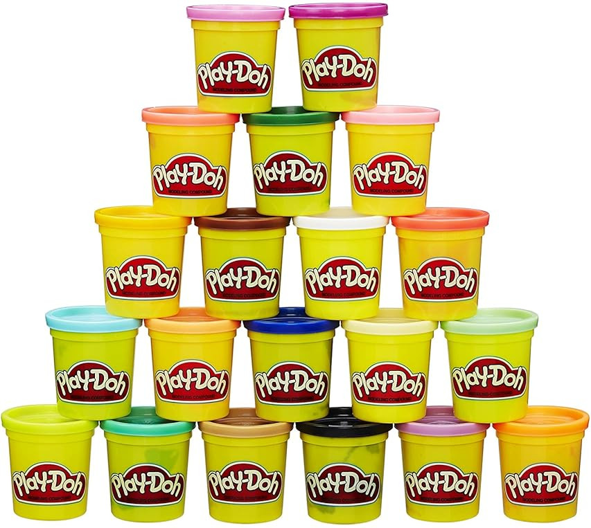 Play-Doh Bulk Winter Colors 12-Pack of Non-Toxic Modeling Compound, 4-Ounce Cans | Amazon (US)