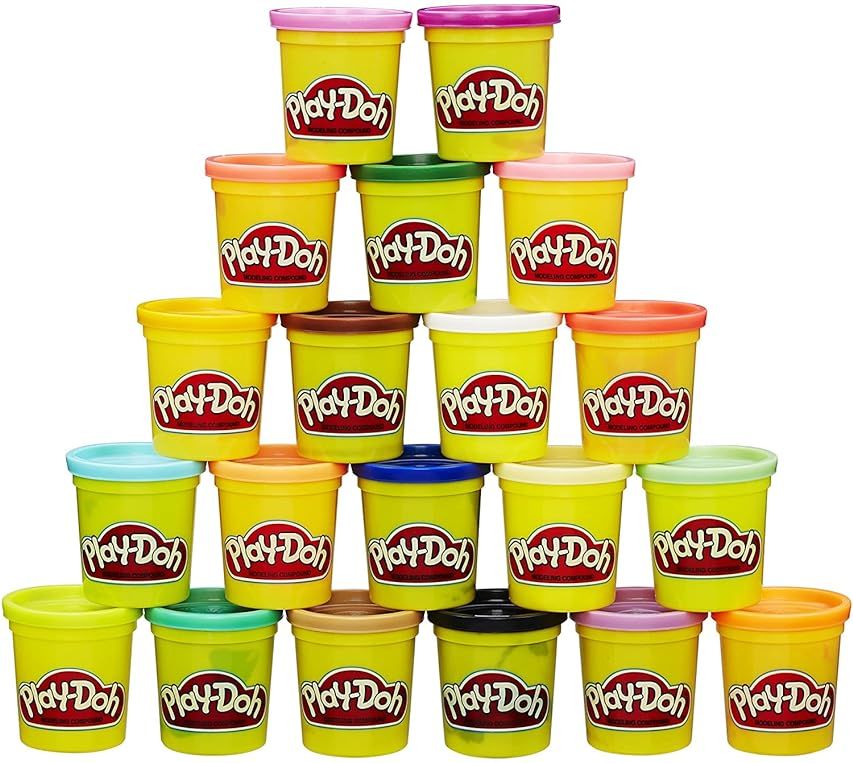 Play-Doh Bulk Winter Colors 12-Pack of Non-Toxic Modeling Compound, 4-Ounce Cans | Amazon (US)
