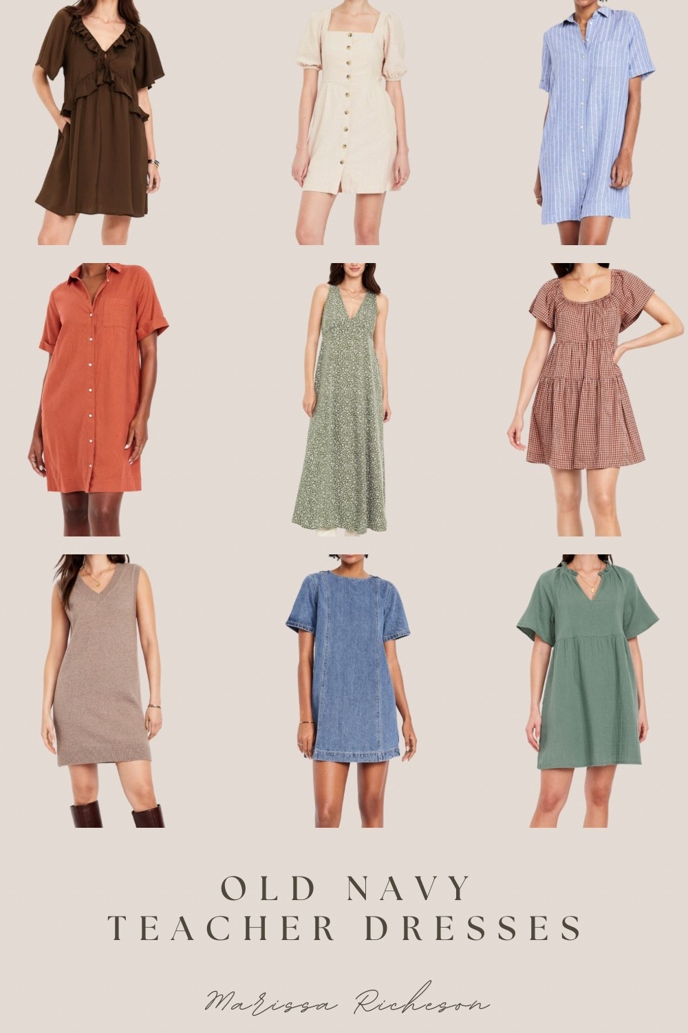 Teacher dresses from Old Navy! 

#LTKStyleTip #LTKWorkwear