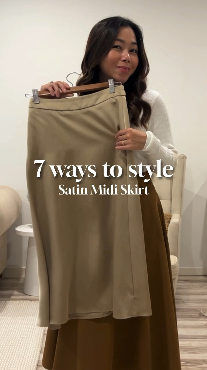 Ways to style Satin Midi Skirt 🧡 

#LTKVideo #LTKaustralia #LTKstyletip
