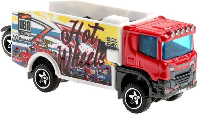 Hot Wheels Toy Truck & Car, Trackin' Trucks, 1:64 Scale Racing Rig & Car for On- & Off-Track Play... | Amazon (US)