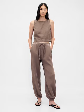 Cotton Gauze Crop Shell Top | Gap (US)