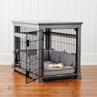 Luxury Pet Residence Dog Crate in Distressed Grey | Frontgate