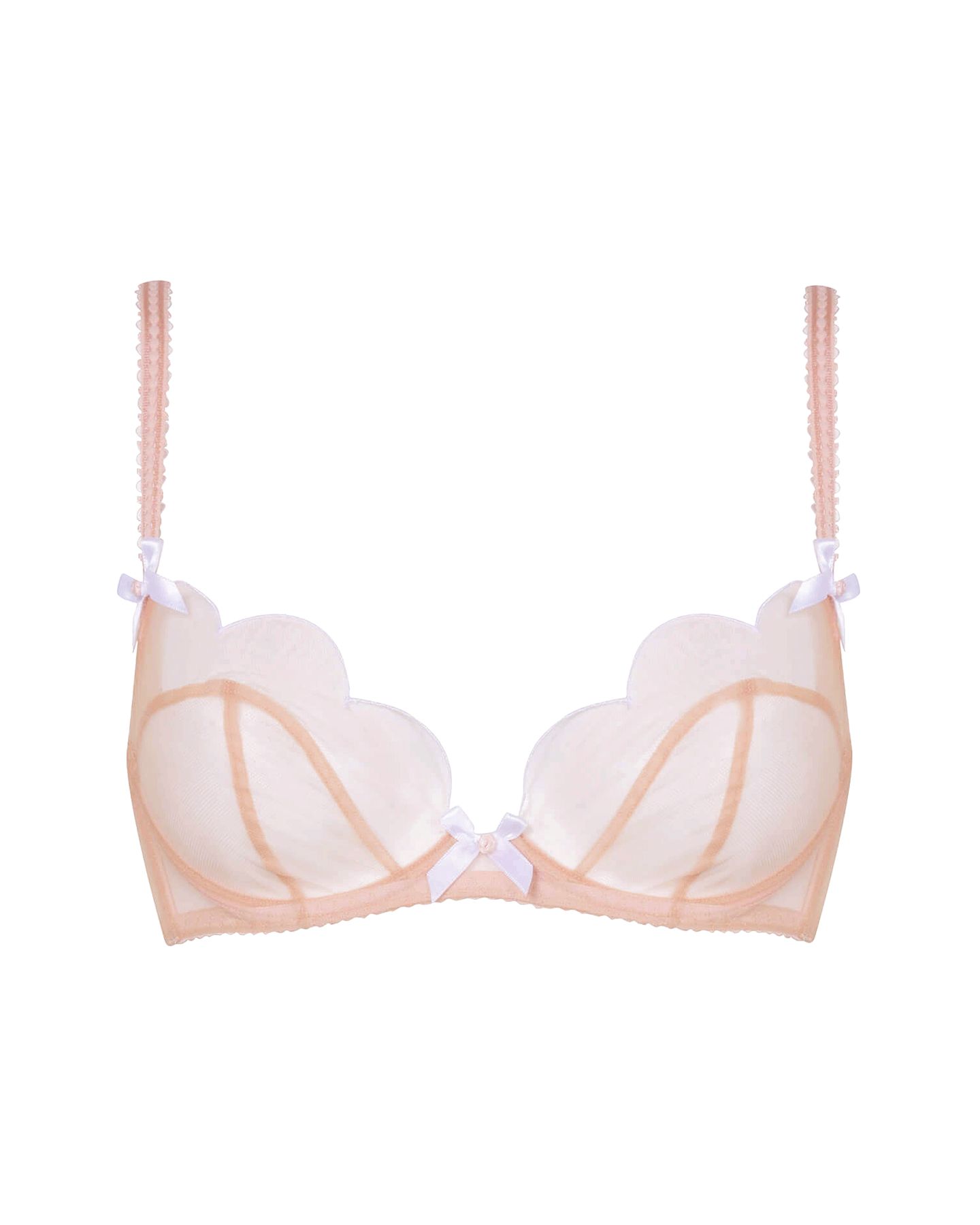 Lorna Plunge Underwired Bra in Sand | Agent Provocateur All Lingerie | Agent Provocateur (US)