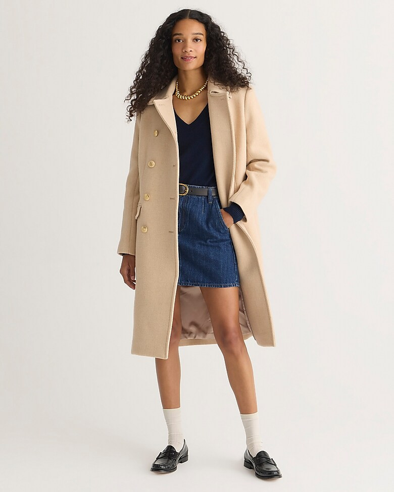 Warwick topcoat in Italian stadium-cloth wool blend | J. Crew US