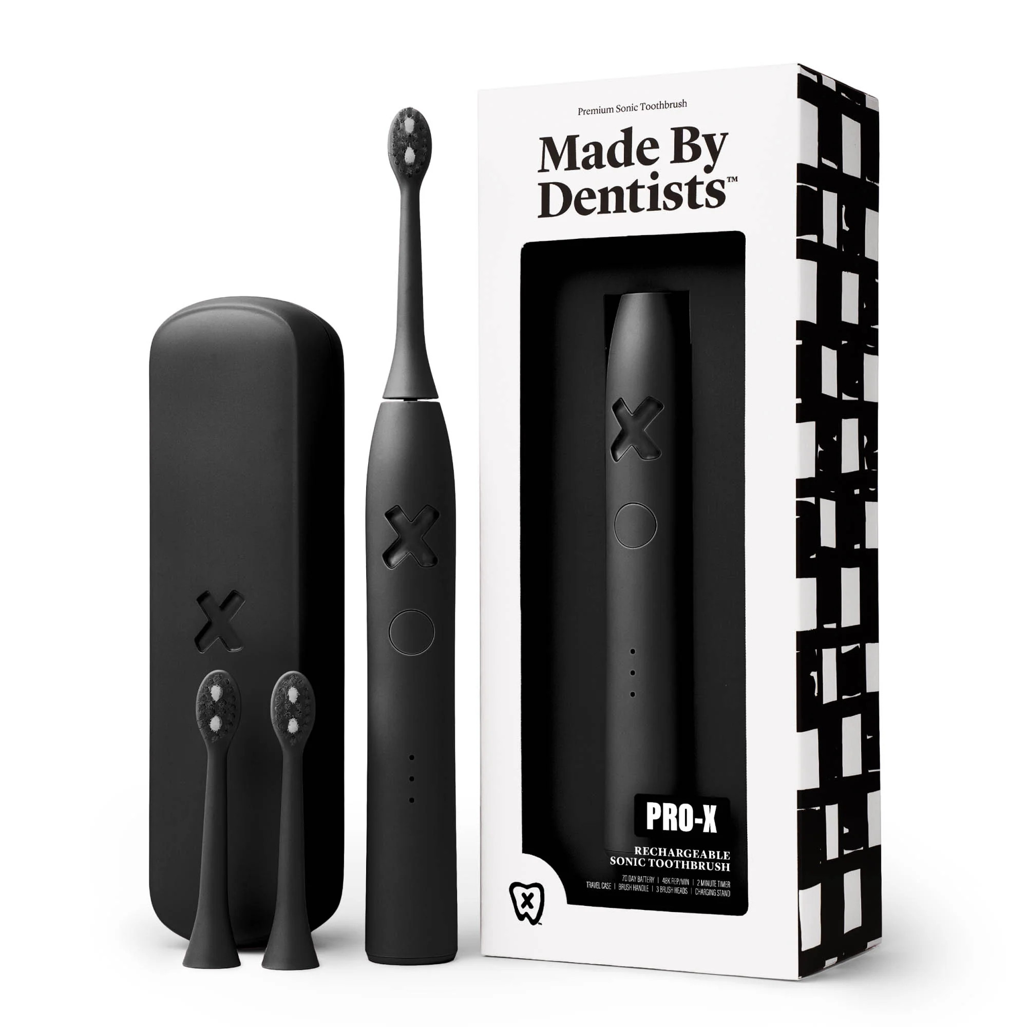 PRO-X Sonic Toothbrush - Black | Made By Dentists